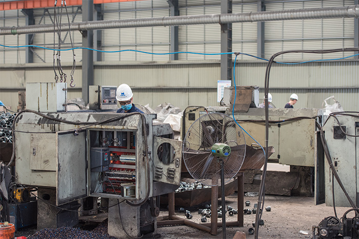 南通网架配件-锥头加工车间